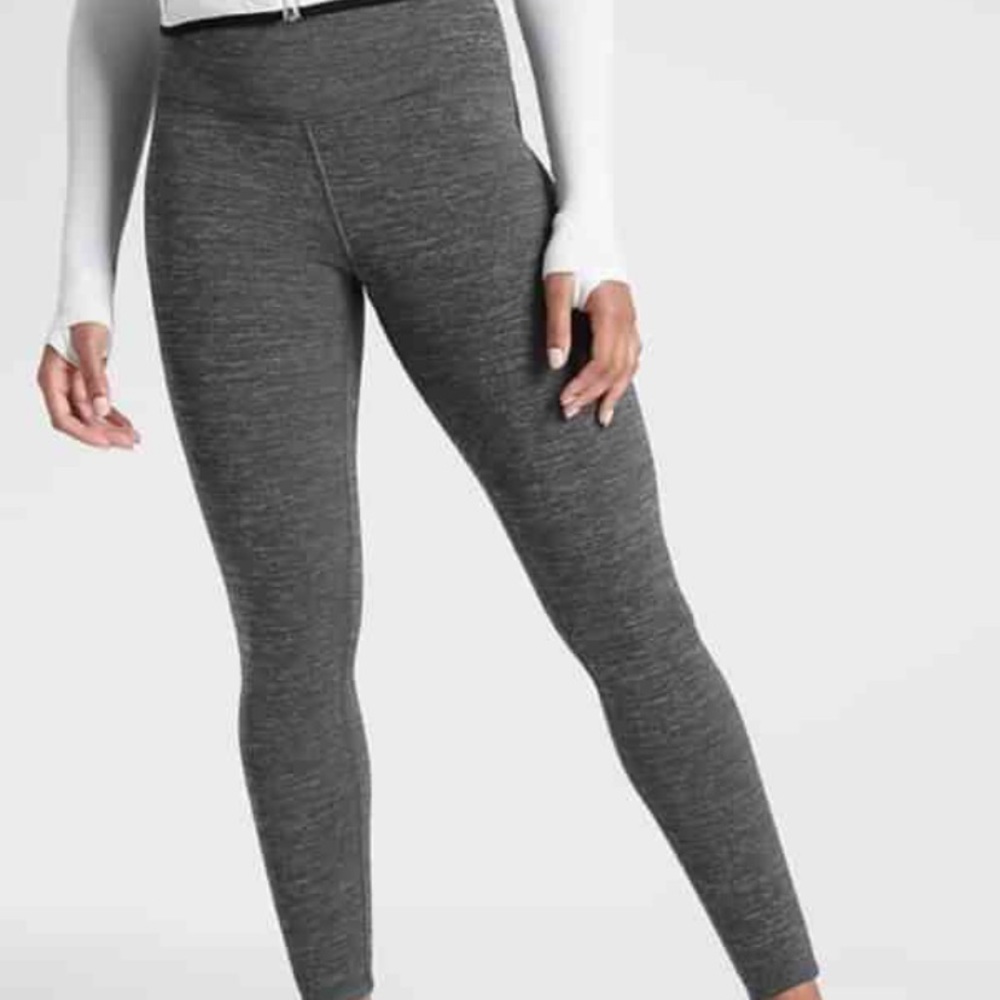 Athleta Girl Polartec Tights Leggings Gray XXL